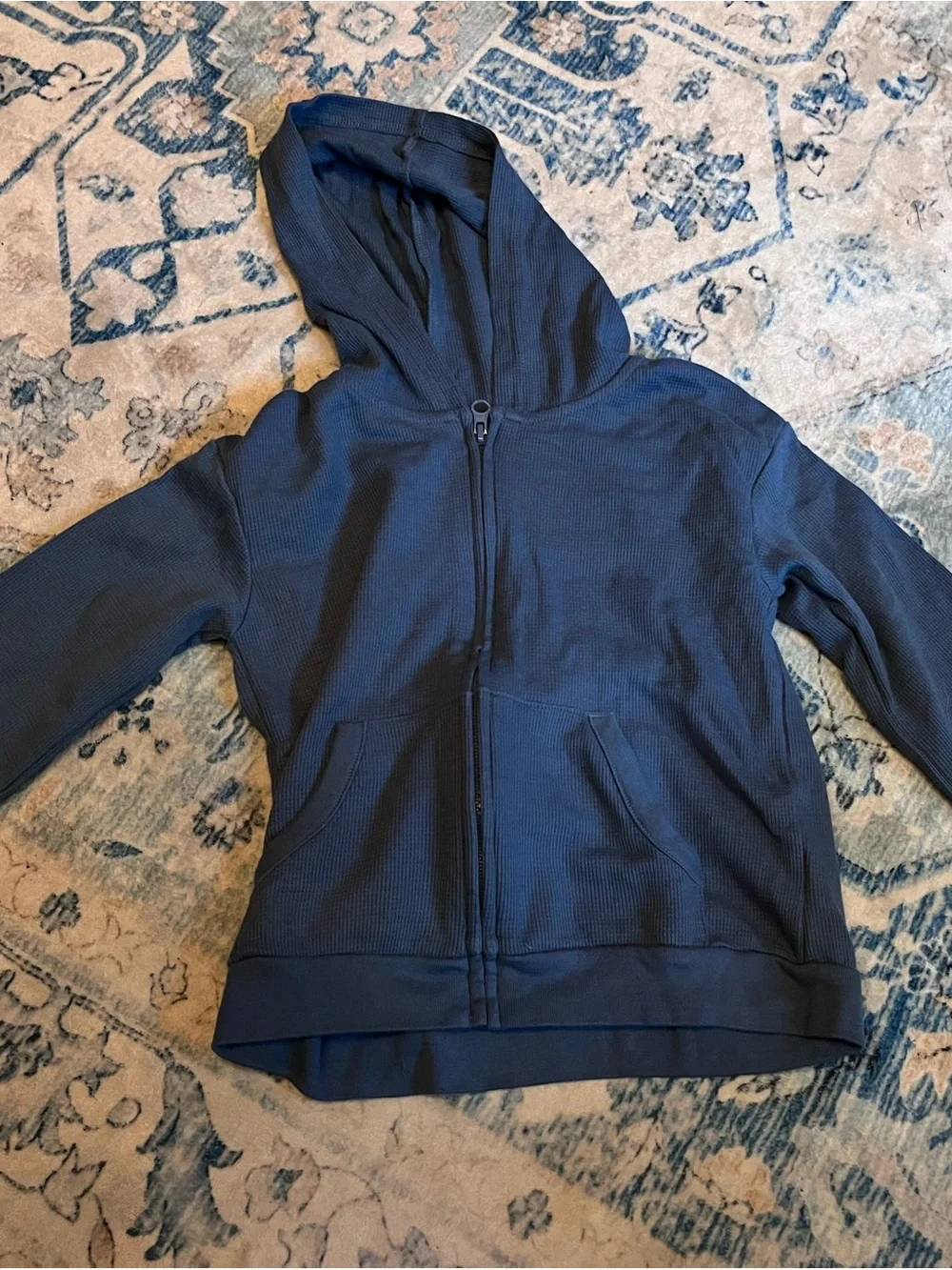 Carter's Navy Lightweight Hooded Zip Front Sweatshirt